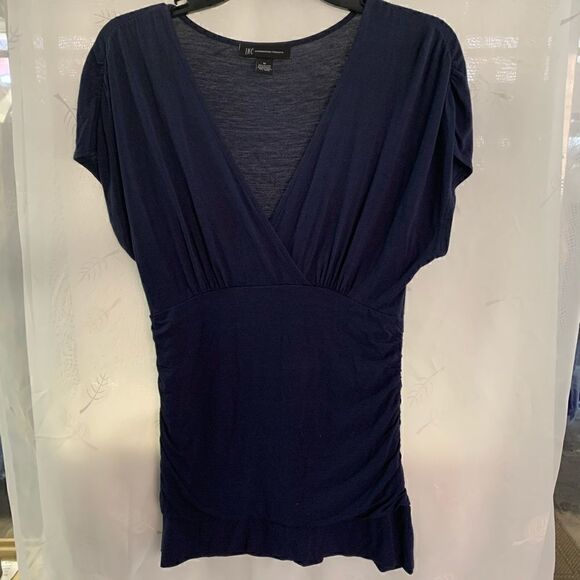 Inc international concepts blue blouse medium. - Picture 1 of 8